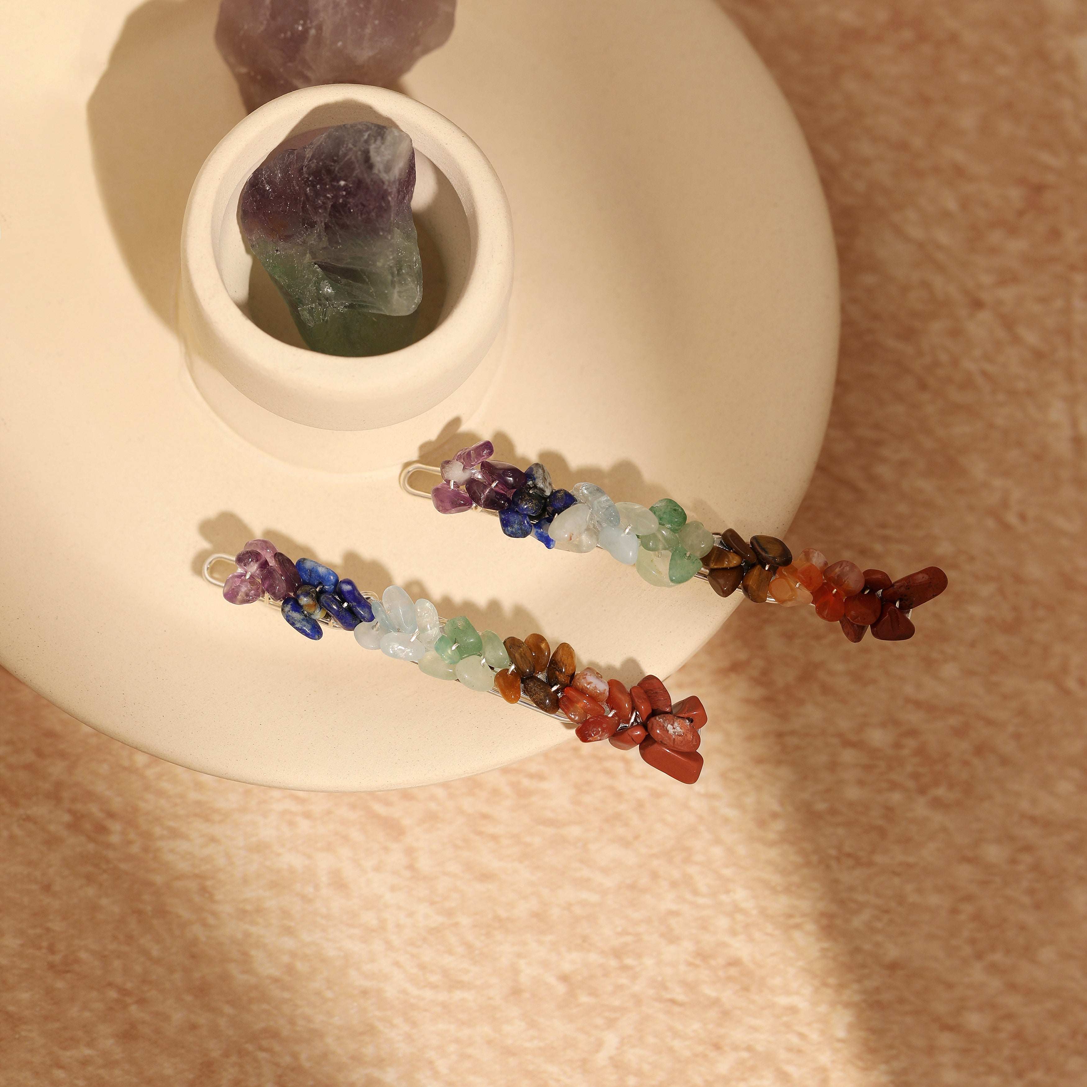 Seven Chakra Hair Clip