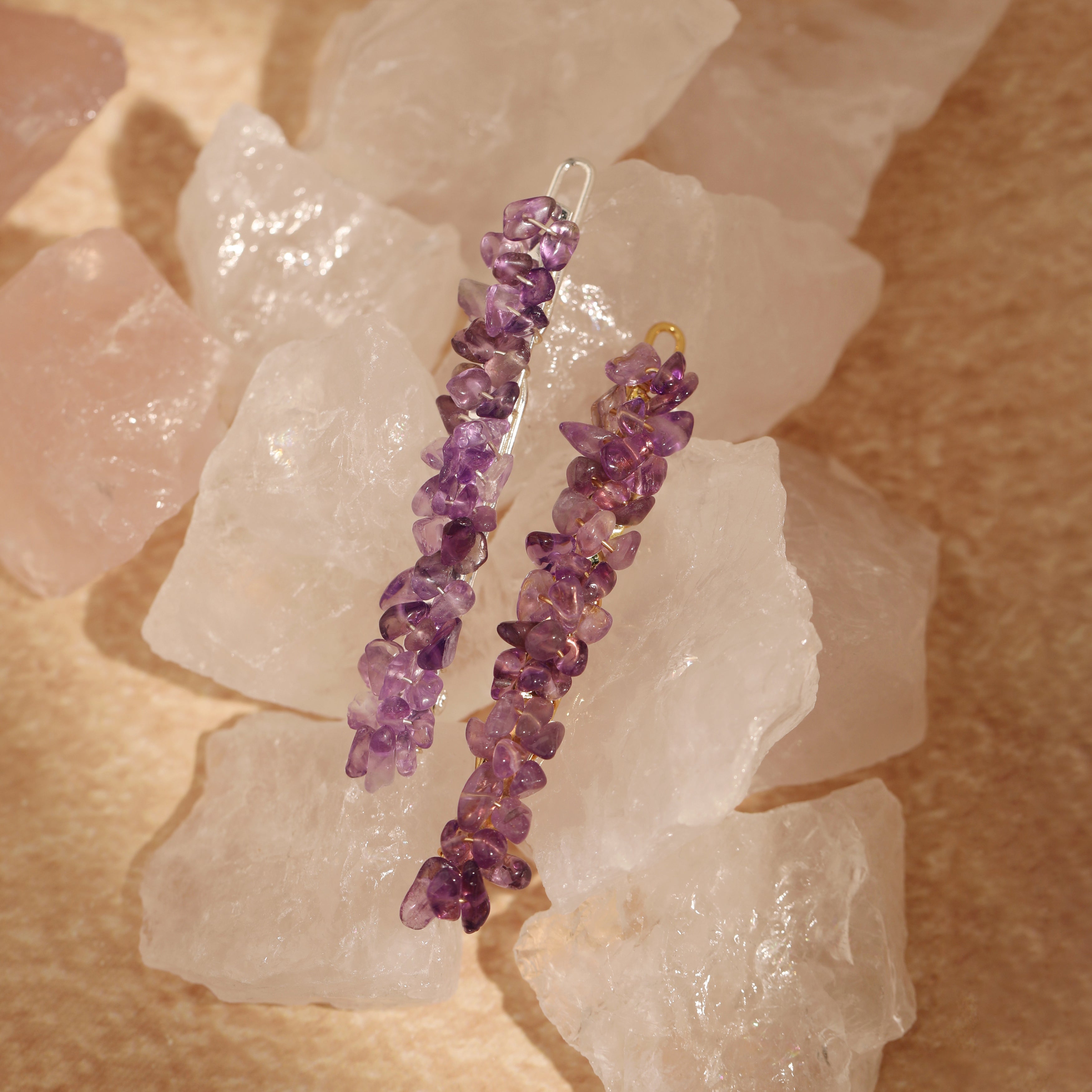 Amethyst Hair Clip
