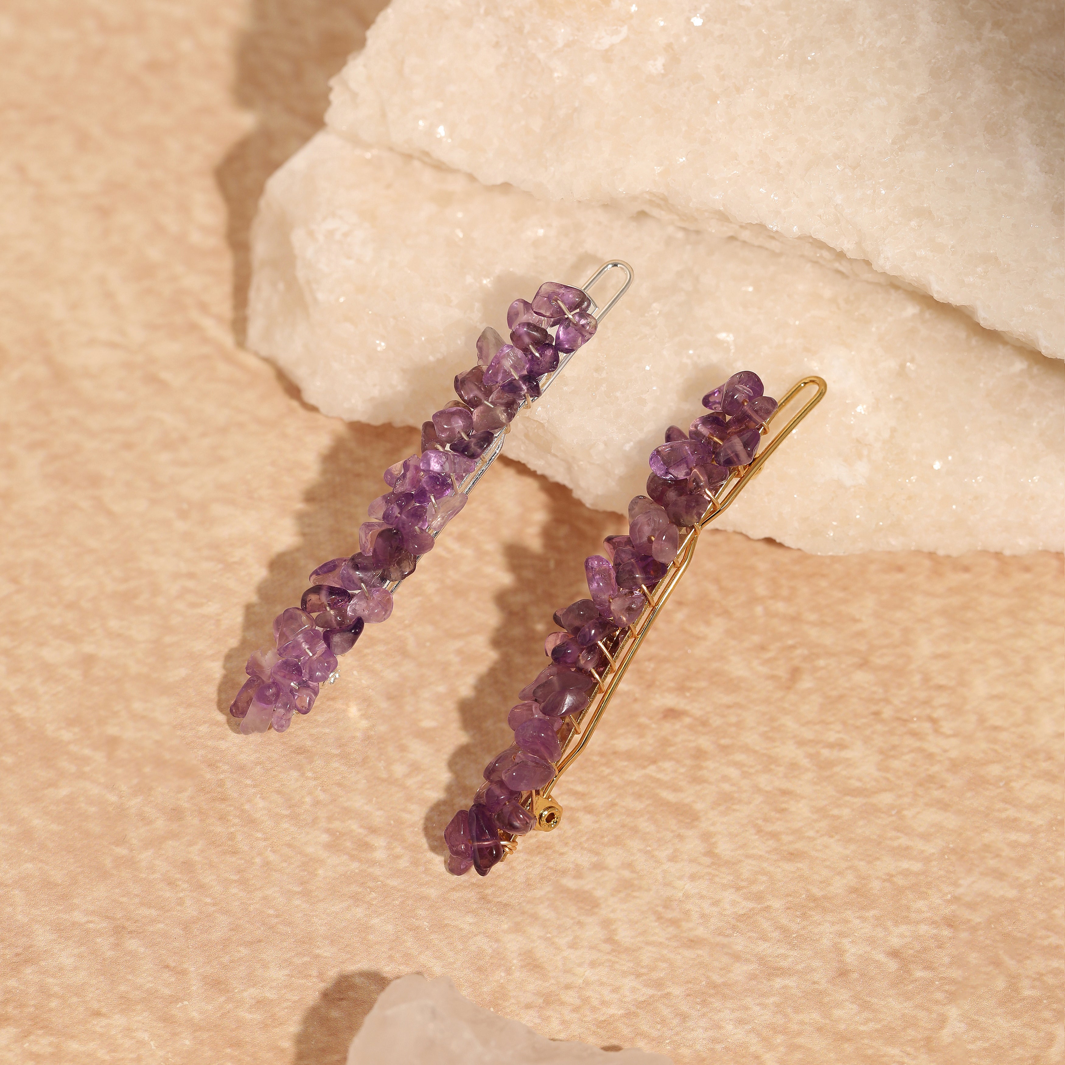Amethyst Hair Clip
