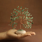 White Jade Base Crystal Tree