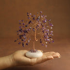 White Jade Base Crystal Tree