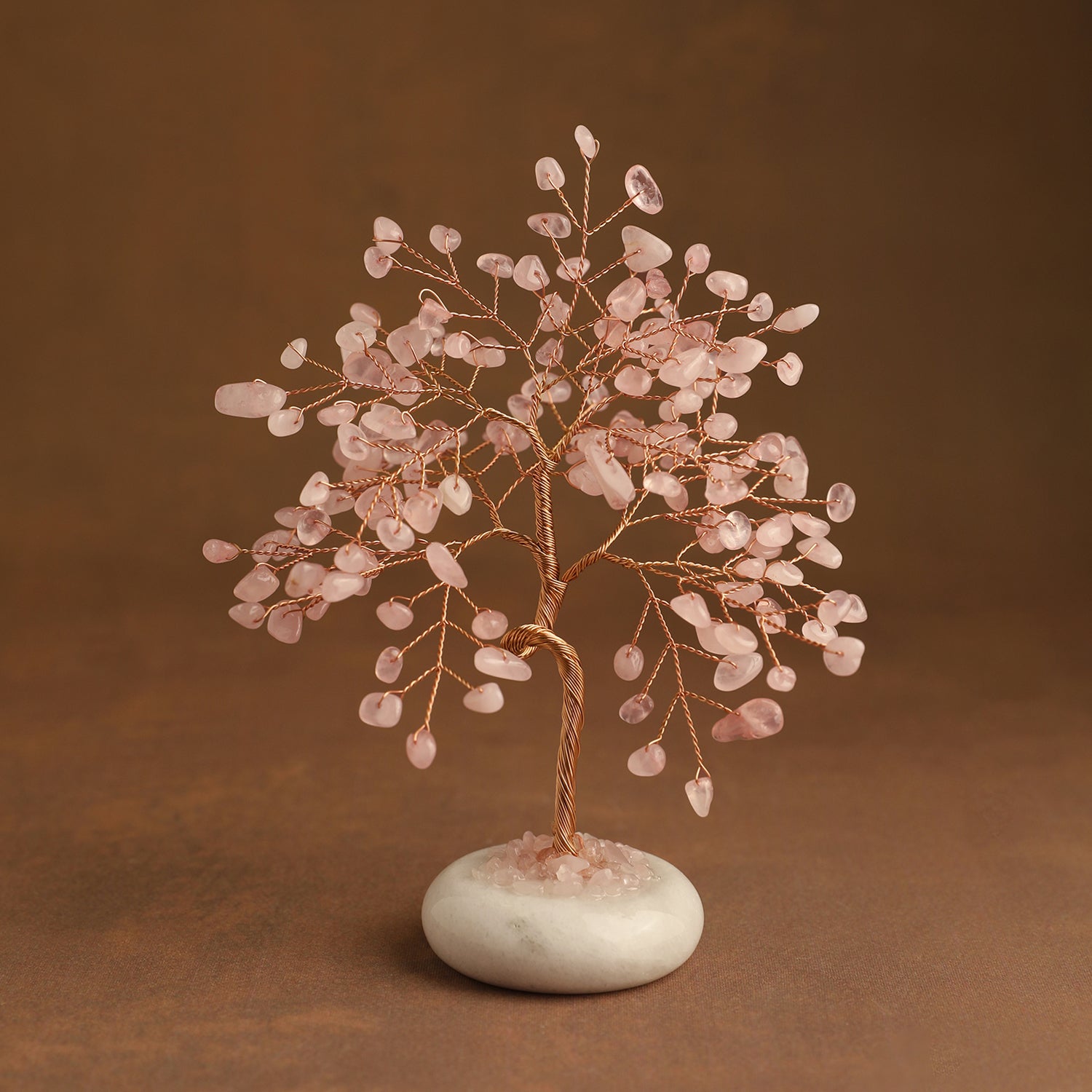 White Jade Base Crystal Tree