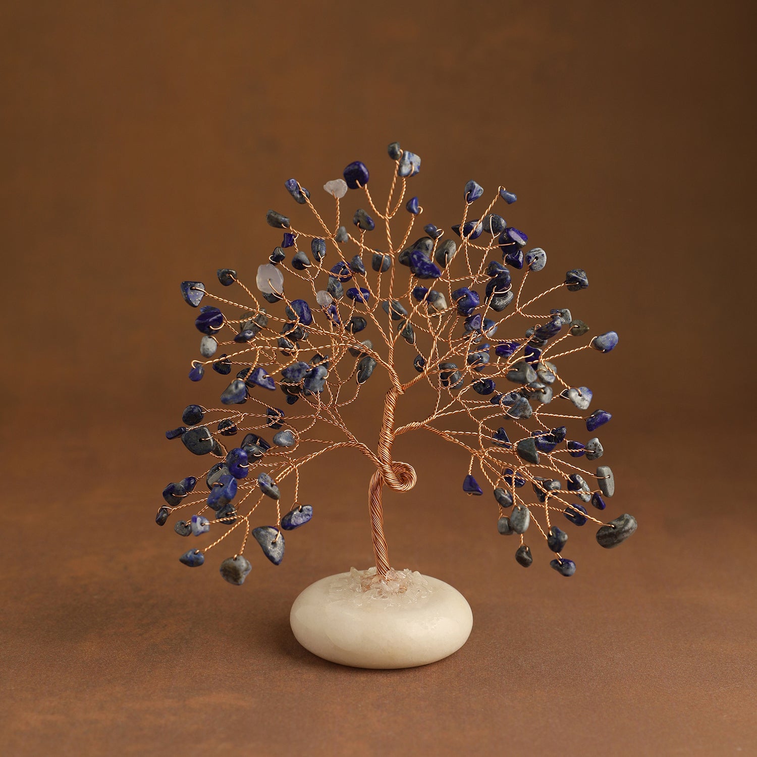 White Jade Base Crystal Tree