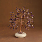 White Jade Base Crystal Tree