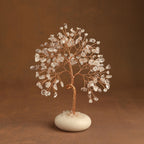 White Jade Base Crystal Tree