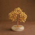 Elegant Jade Base Crystal Tree