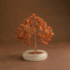 Elegant Jade Base Crystal Tree