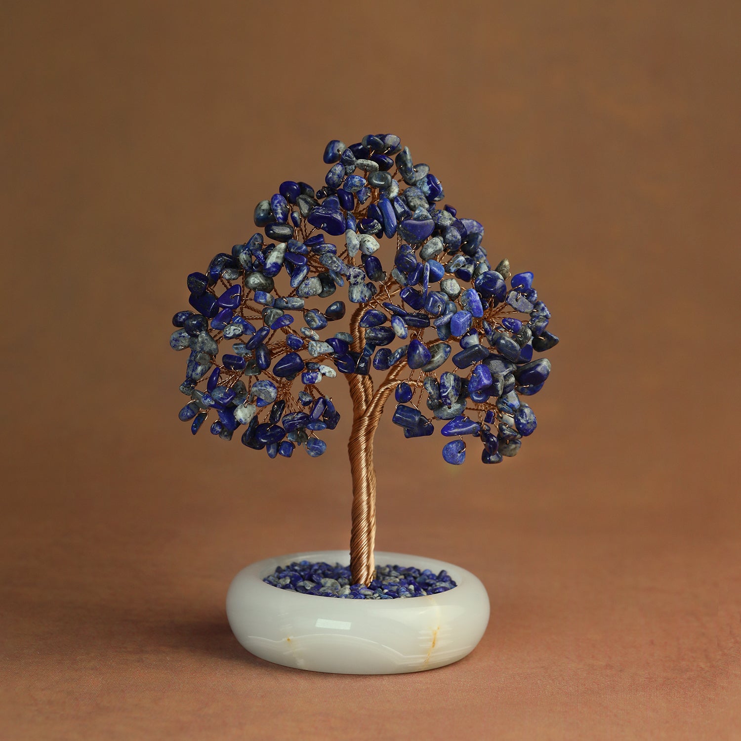 Elegant Jade Base Crystal Tree