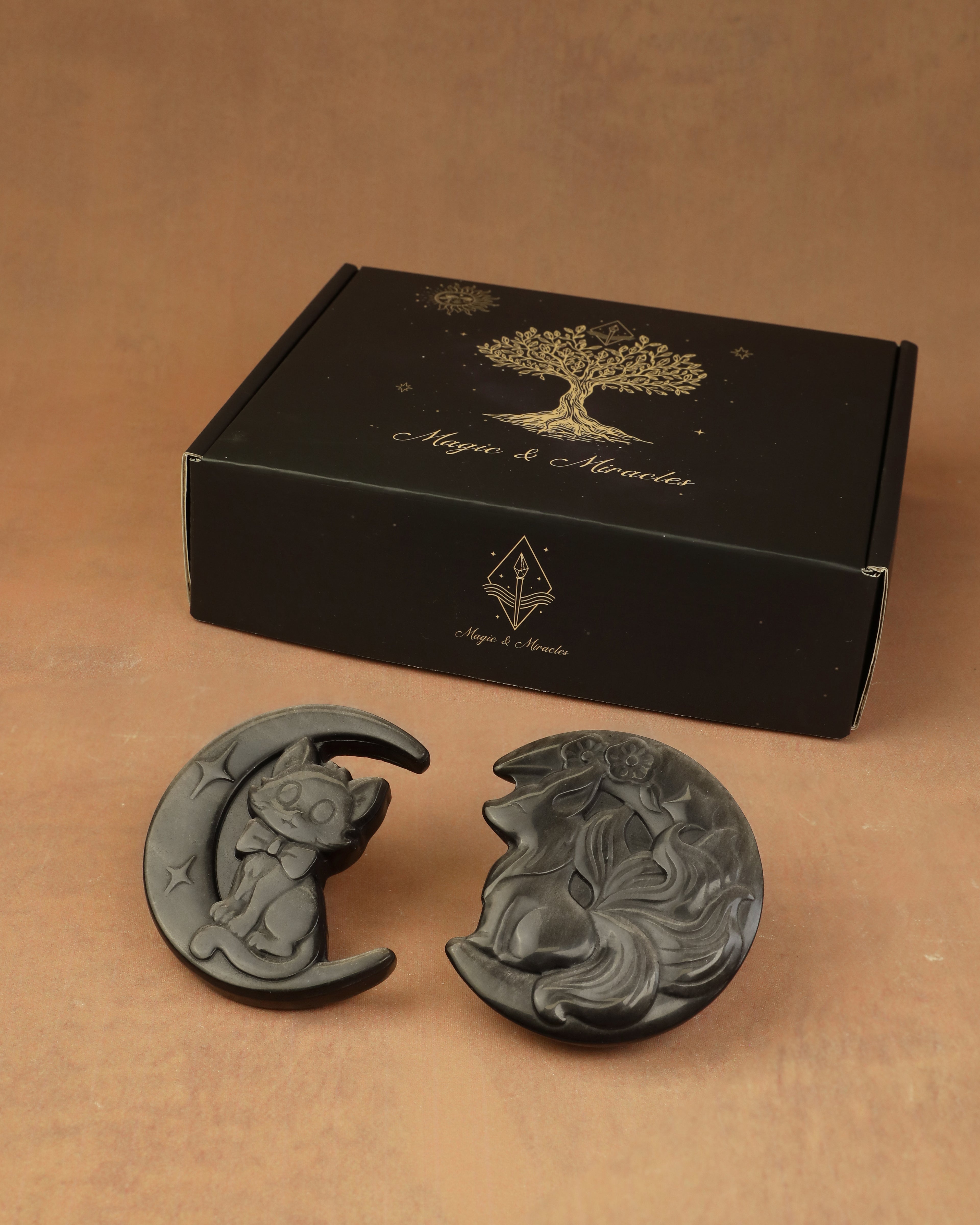 Moon Animal Decorative Metal Ornament