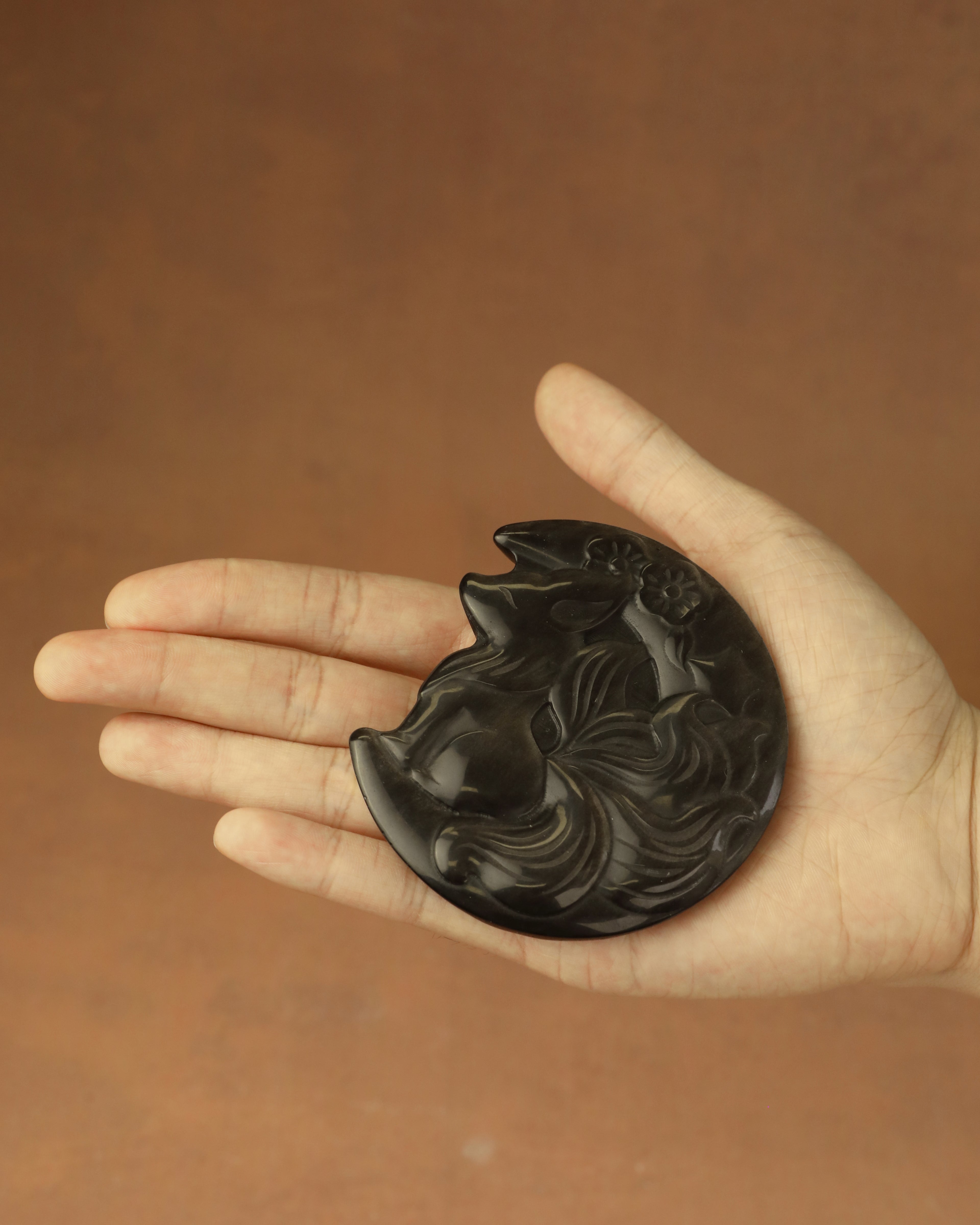 Moon Animal Decorative Metal Ornament