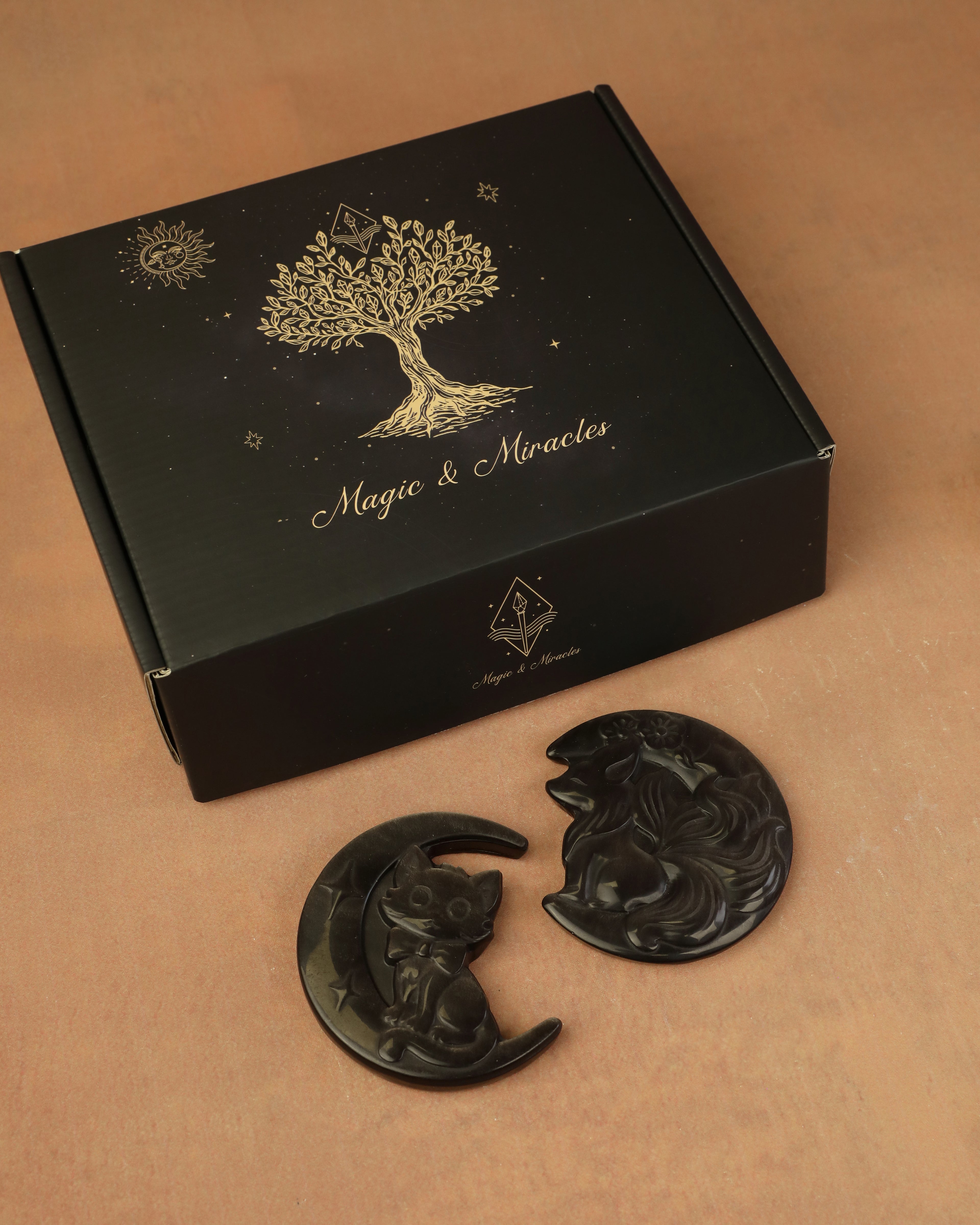 Moon Animal Decorative Metal Ornament