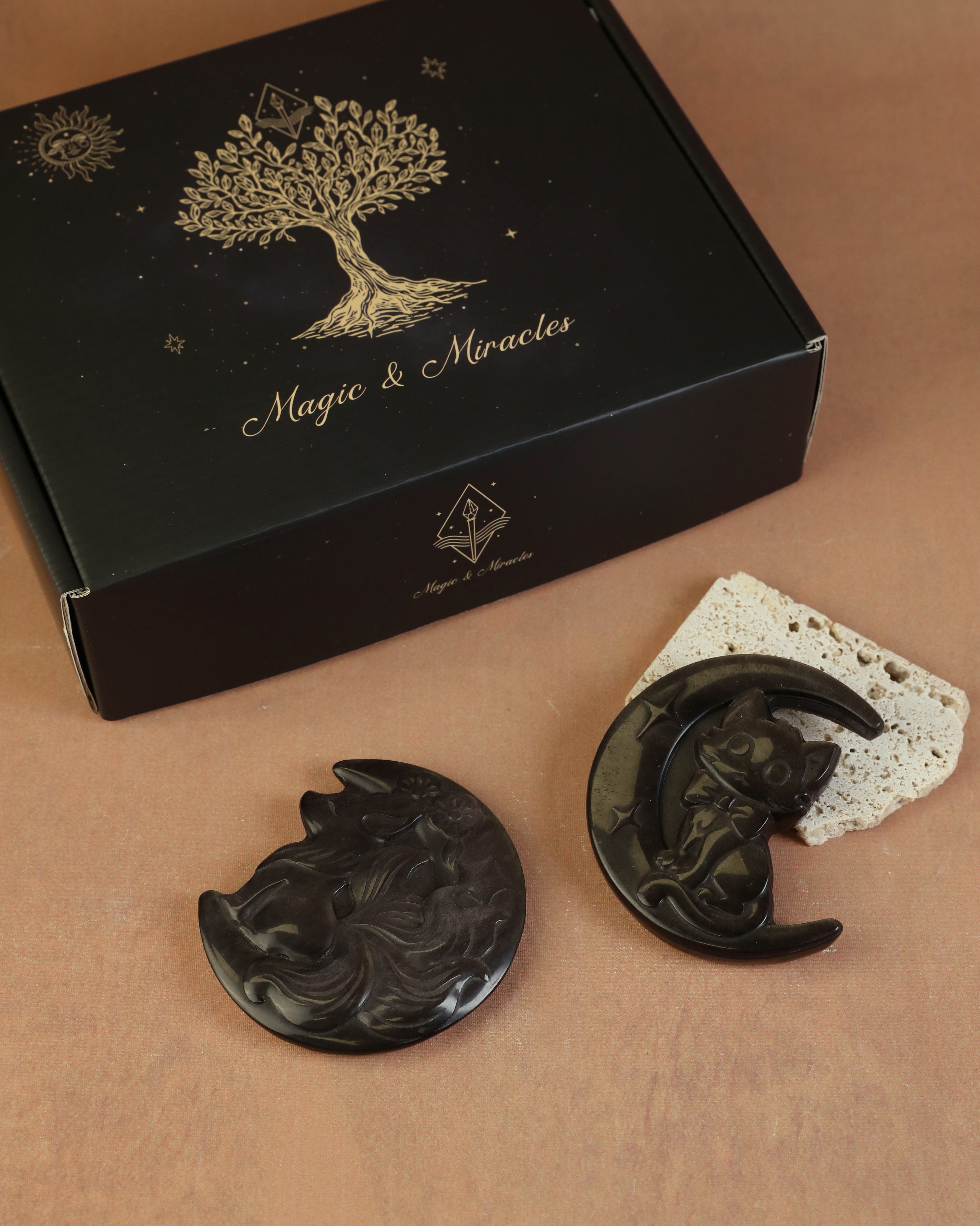 Moon Animal Decorative Metal Ornament