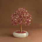 Elegant Jade Base Crystal Tree