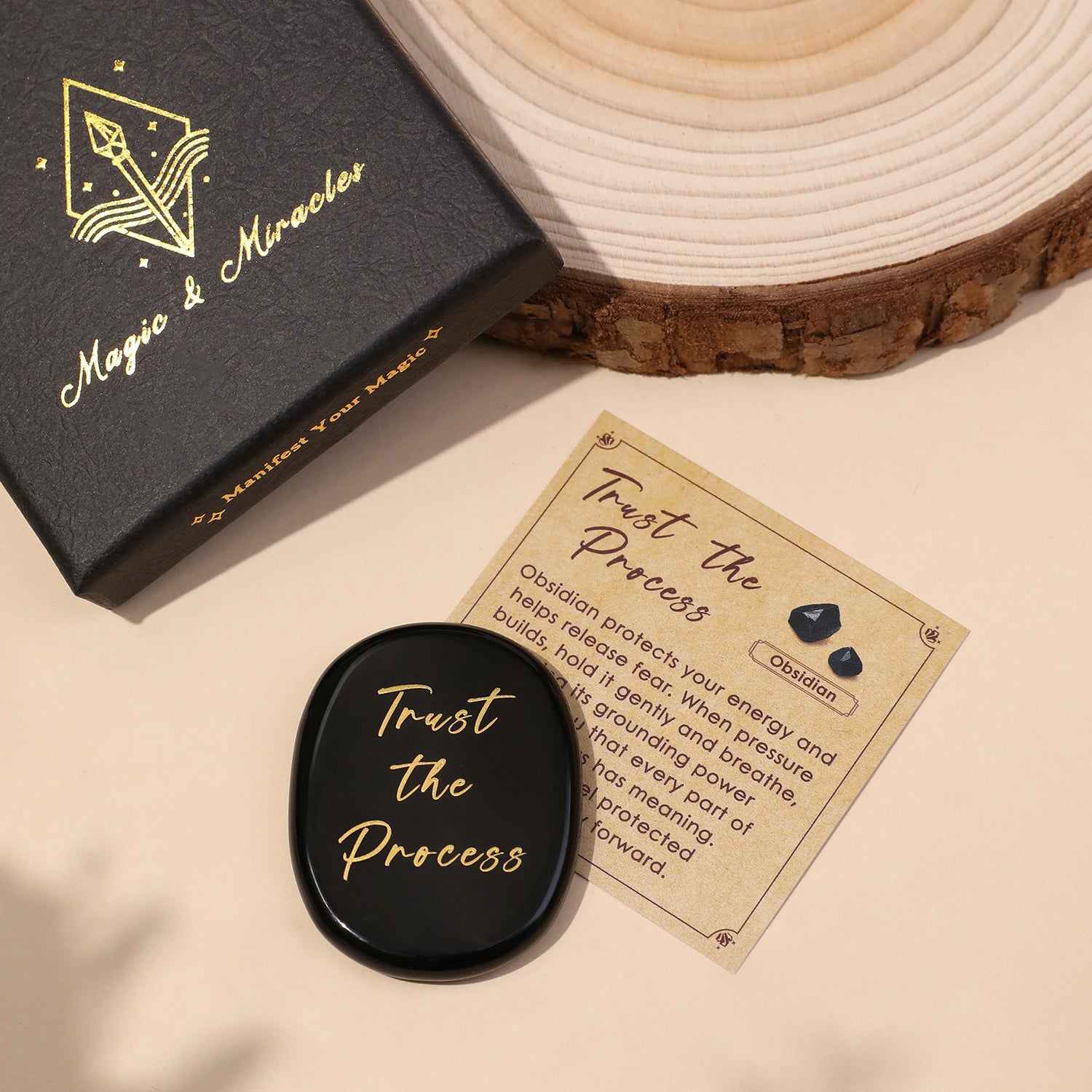 Trust the Process Pocket Crystal Stone