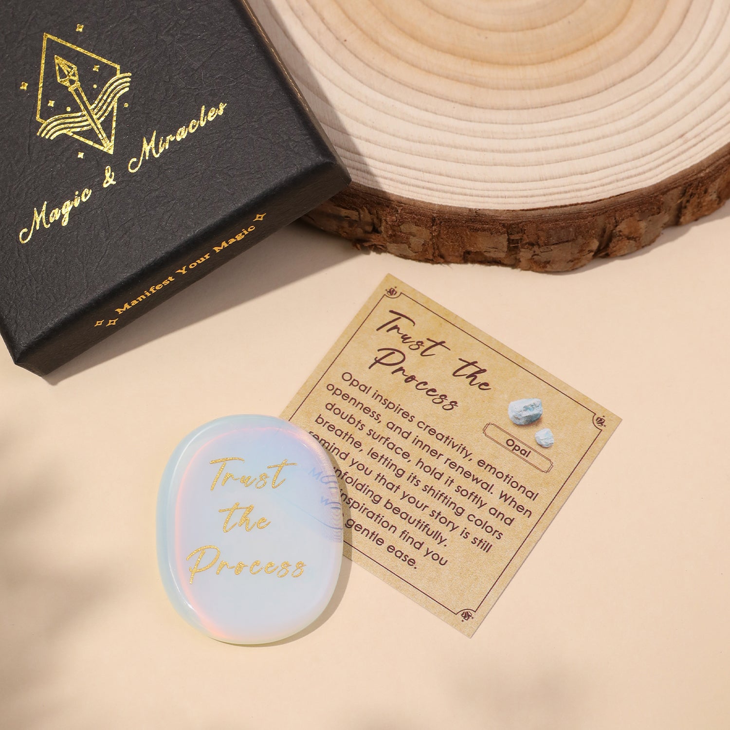 Trust the Process Pocket Crystal Stone