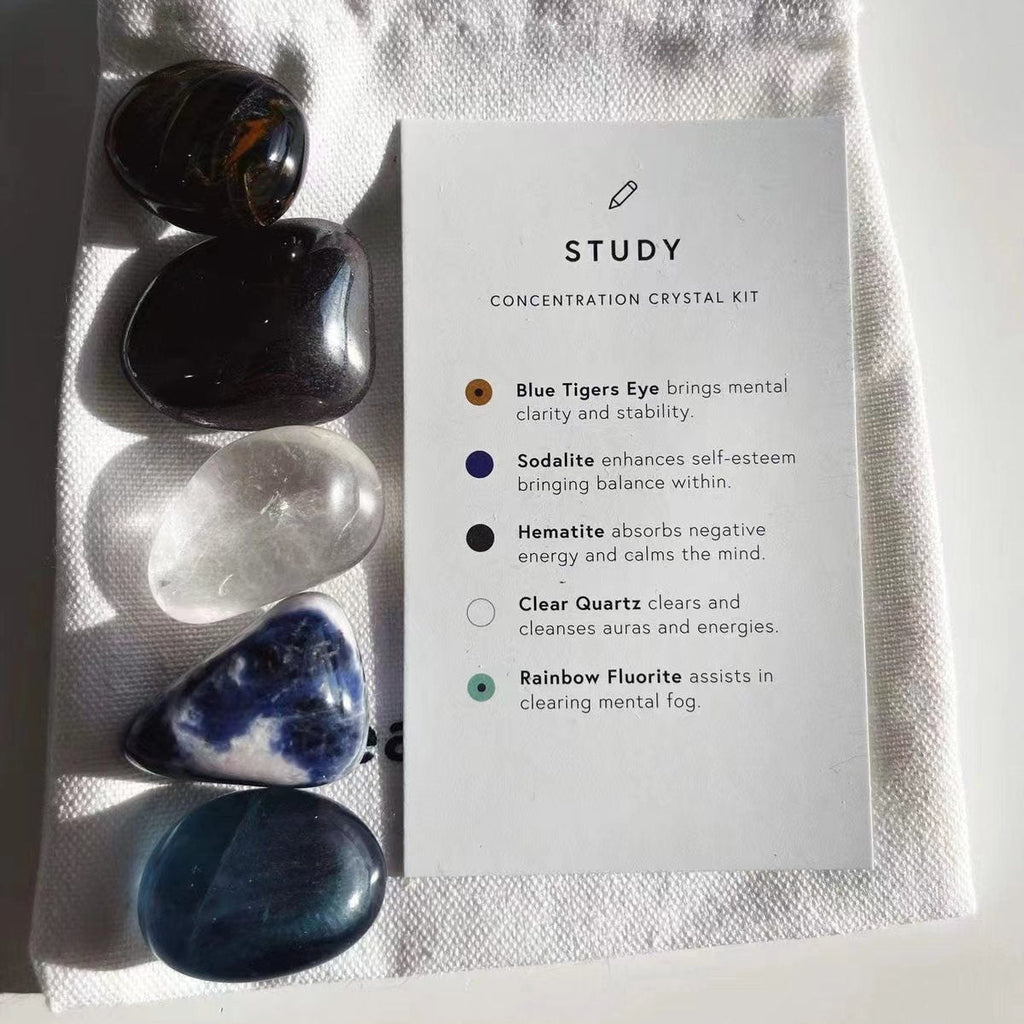 Study Crystal Kit – Focus & Concentration Set