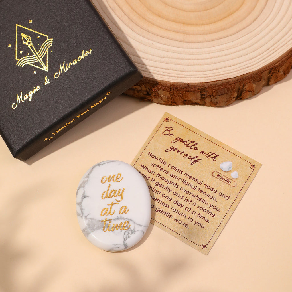 One Day at a Time Pocket Crystal Stone