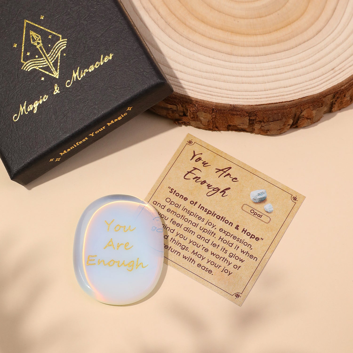 You are Enough Pocket Crystal Stone