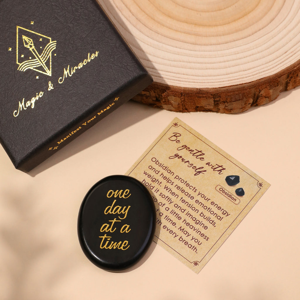 One Day at a Time Pocket Crystal Stone