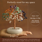 Elegant Jade Base Crystal Tree