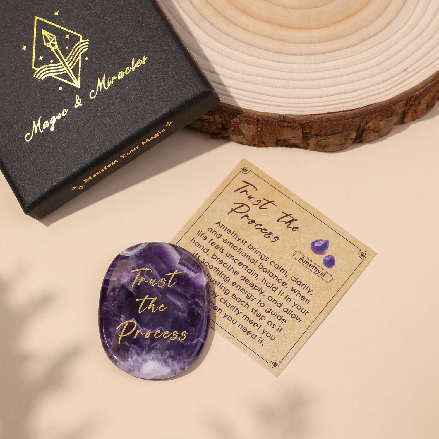 Trust the Process Pocket Crystal Stone