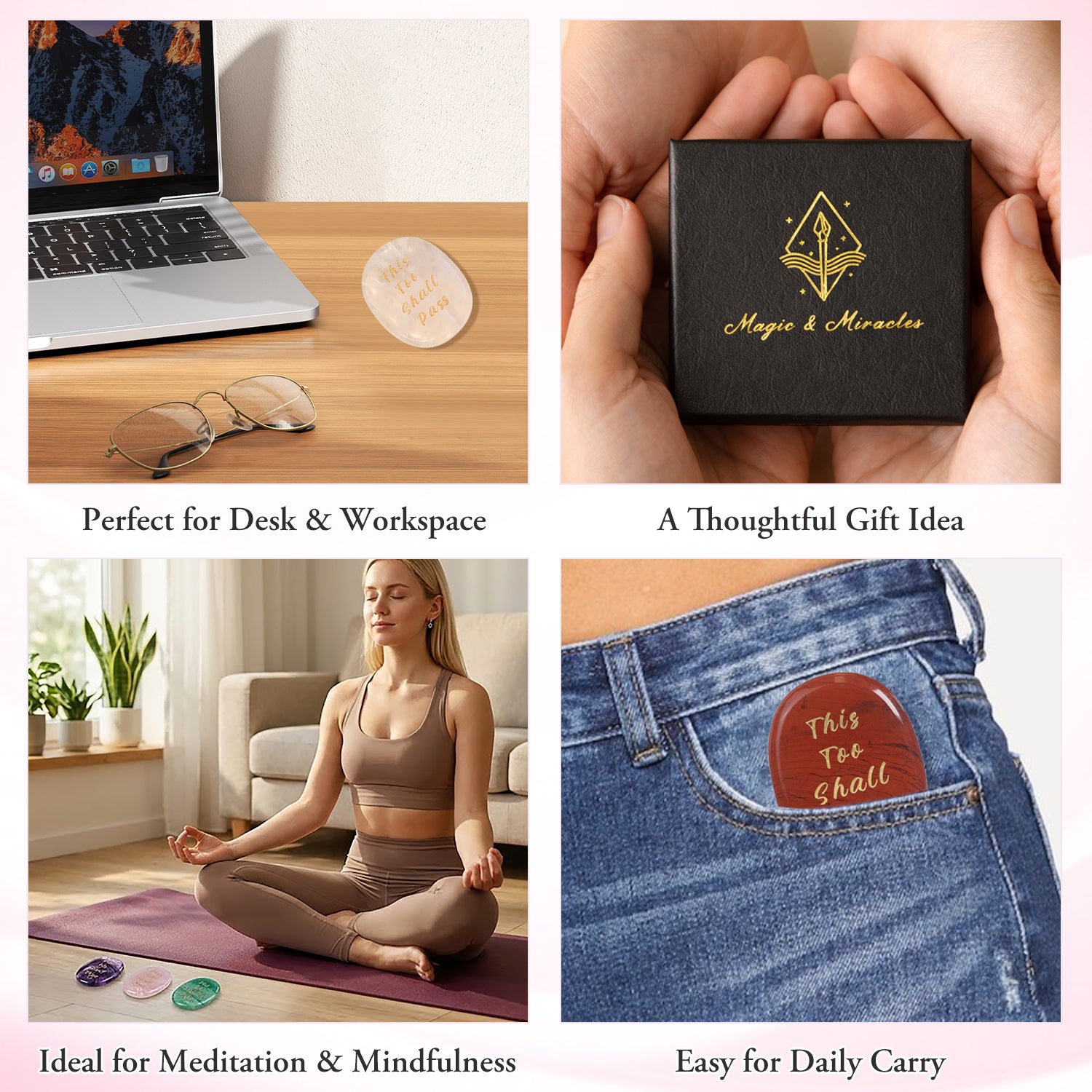 Quiet Strength Pocket Crystal Stone