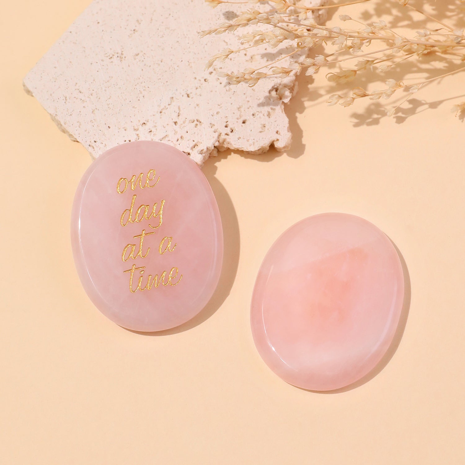 One Day at a Time Pocket Crystal Stone
