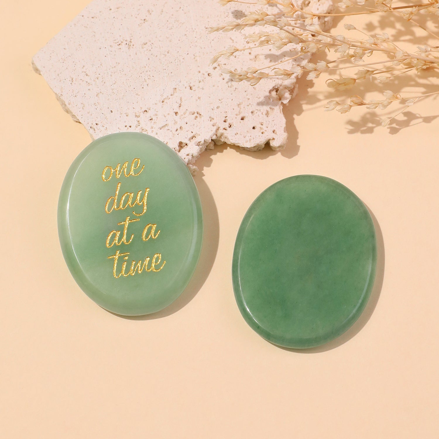 One Day at a Time Pocket Crystal Stone