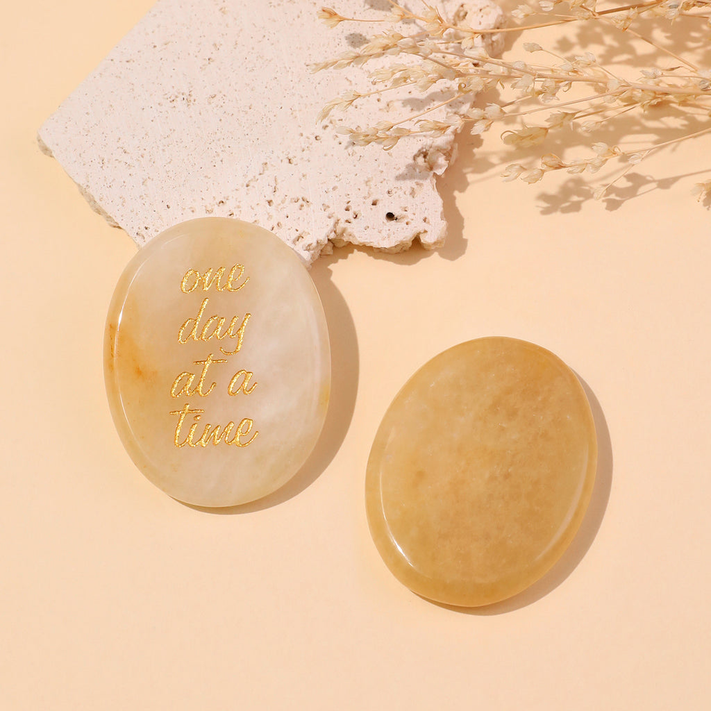 One Day at a Time Pocket Crystal Stone