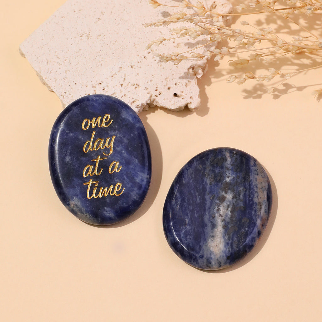 One Day at a Time Pocket Crystal Stone