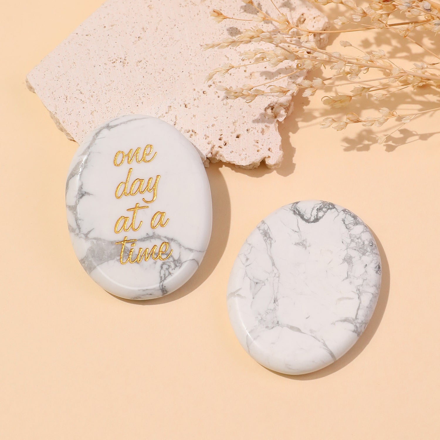 One Day at a Time Pocket Crystal Stone