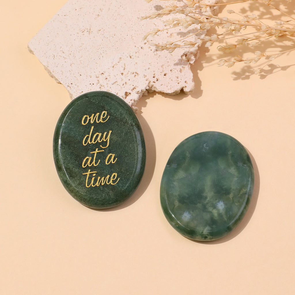 One Day at a Time Pocket Crystal Stone