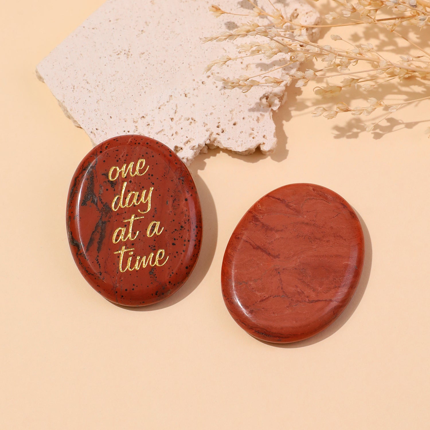 One Day at a Time Pocket Crystal Stone