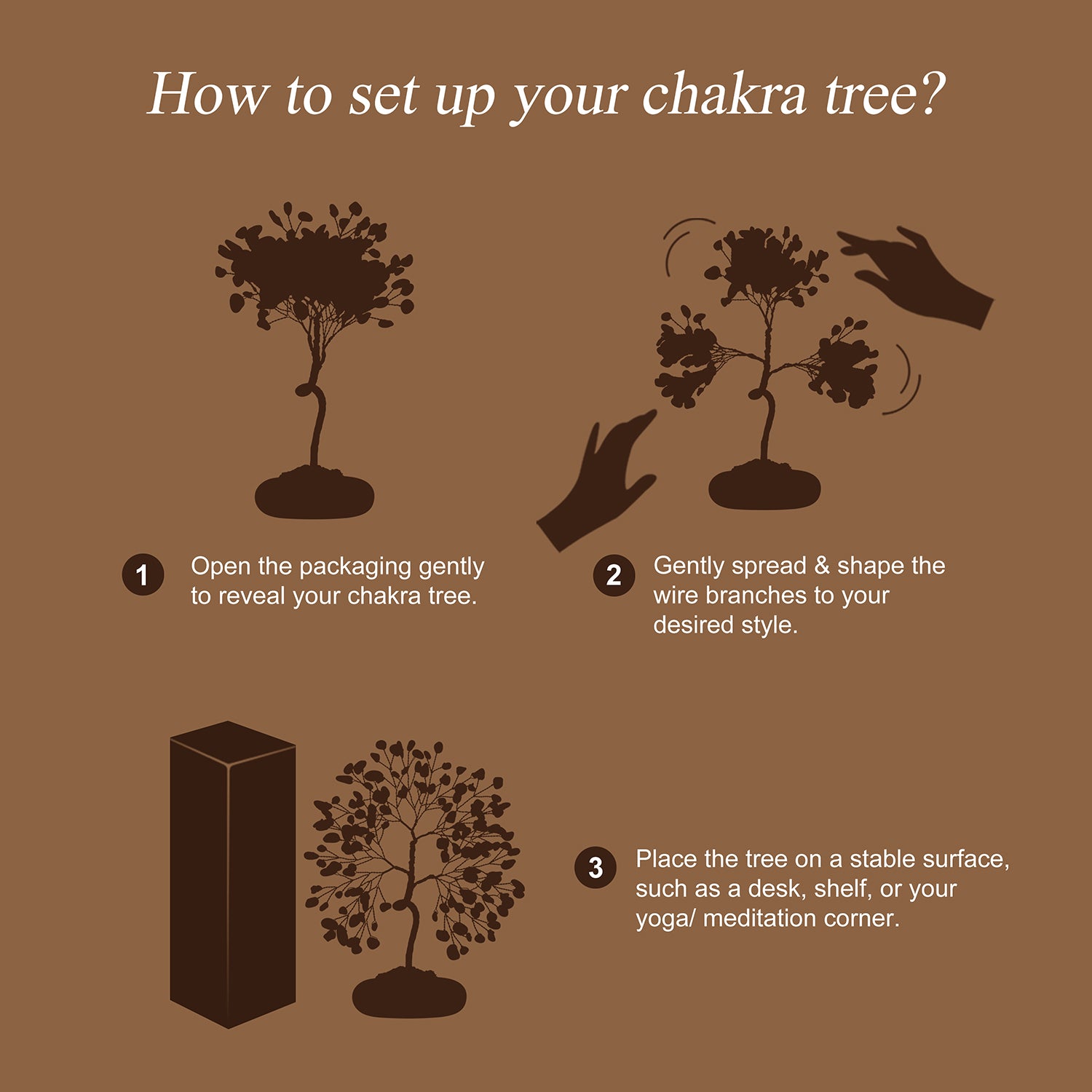 White Jade Base Crystal Tree