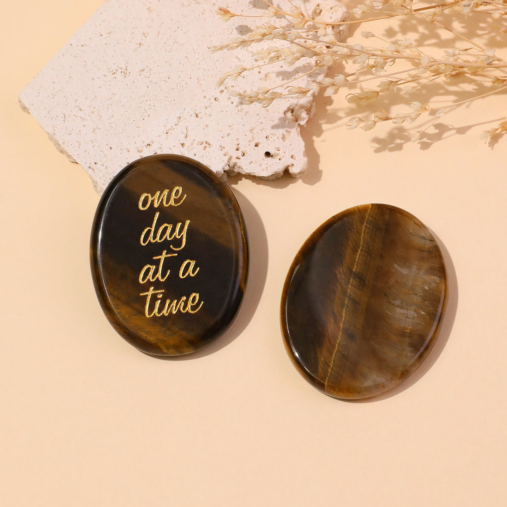 One Day at a Time Pocket Crystal Stone