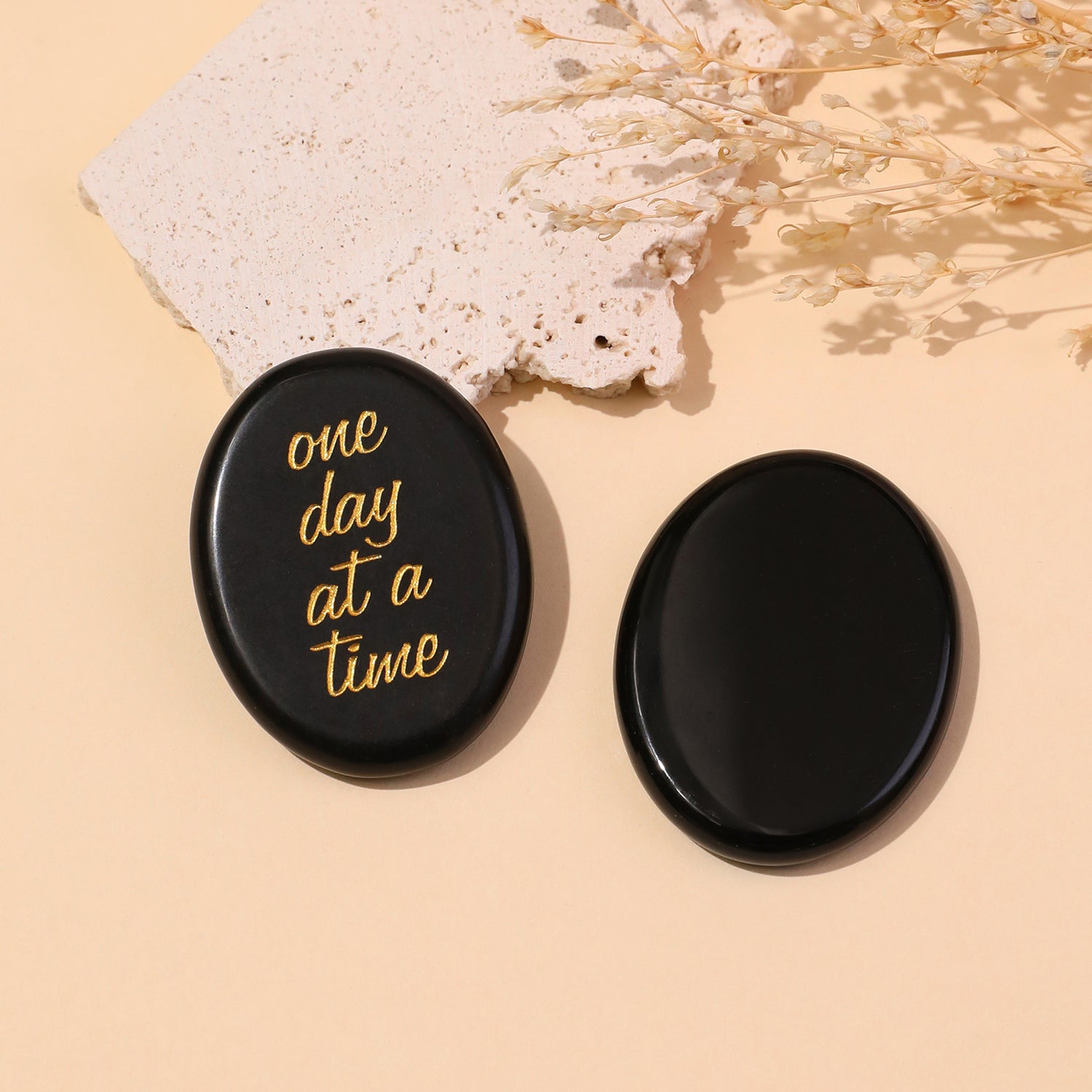 One Day at a Time Pocket Crystal Stone
