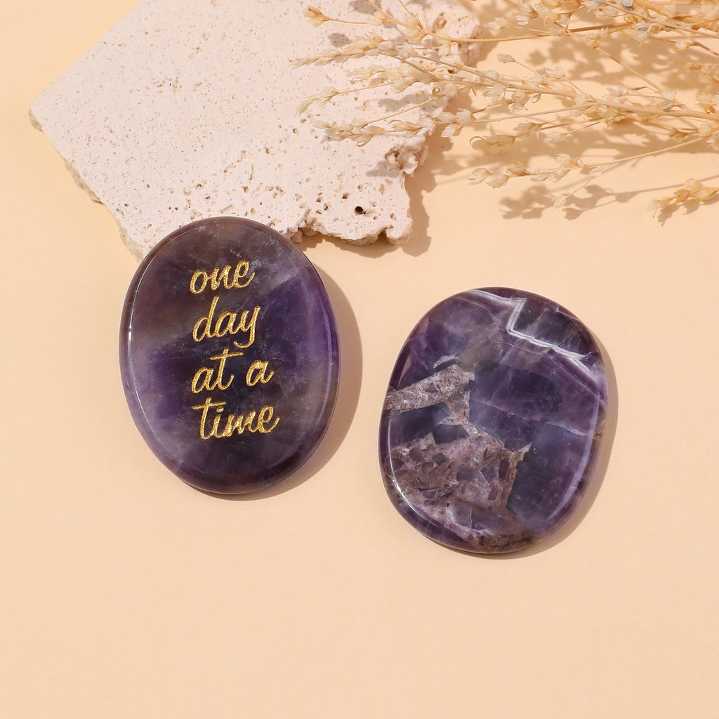 One Day at a Time Pocket Crystal Stone