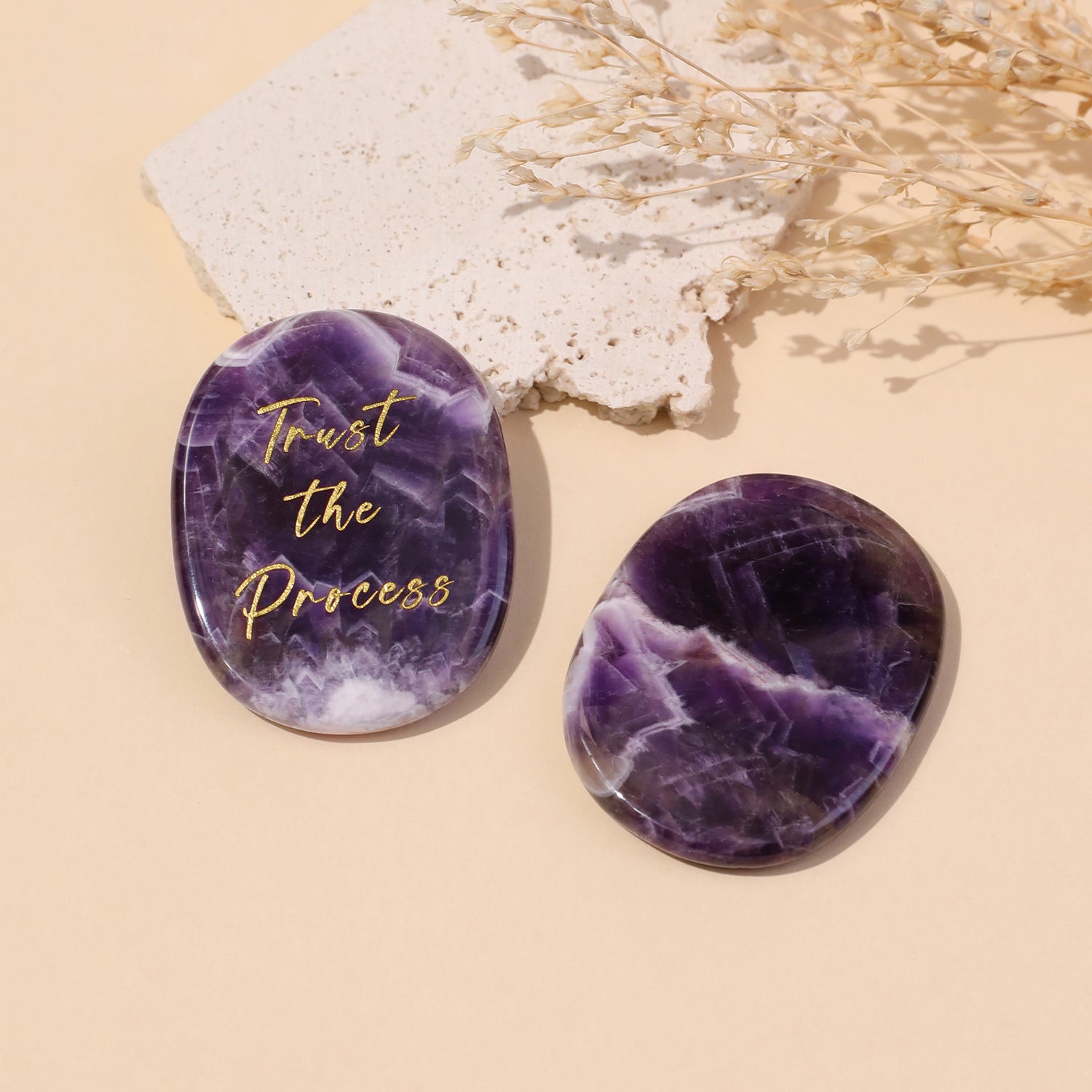Trust the Process Pocket Crystal Stone