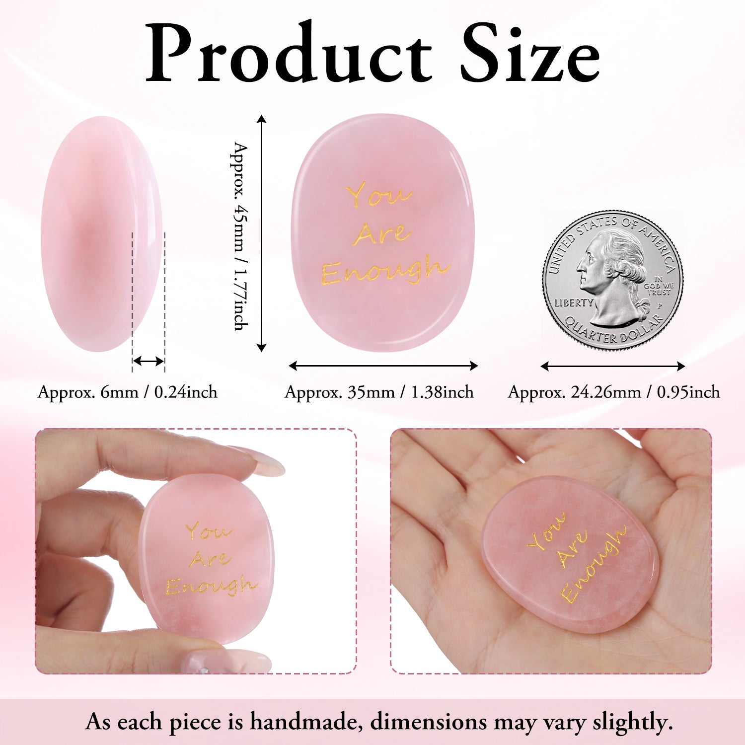 You are Enough Pocket Crystal Stone