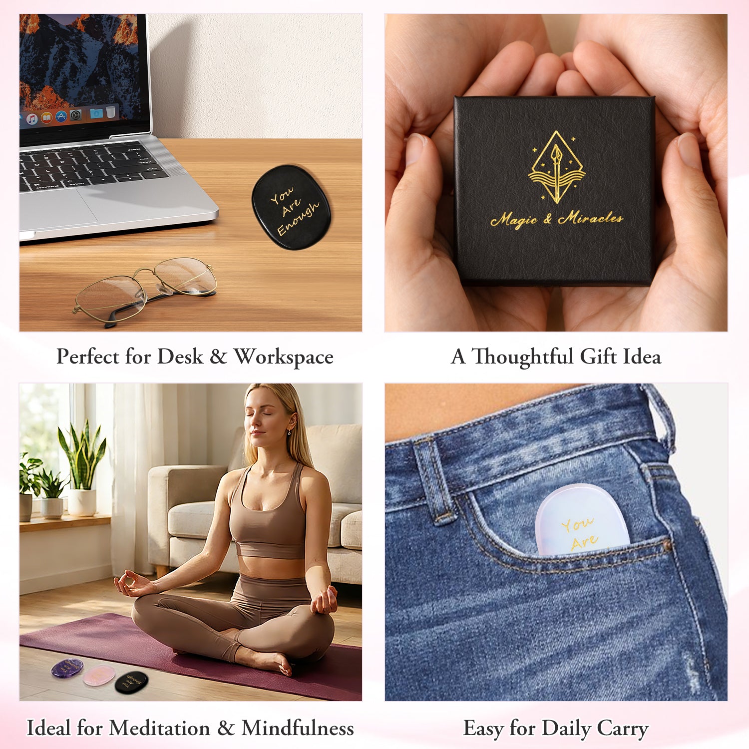 You are Enough Pocket Crystal Stone