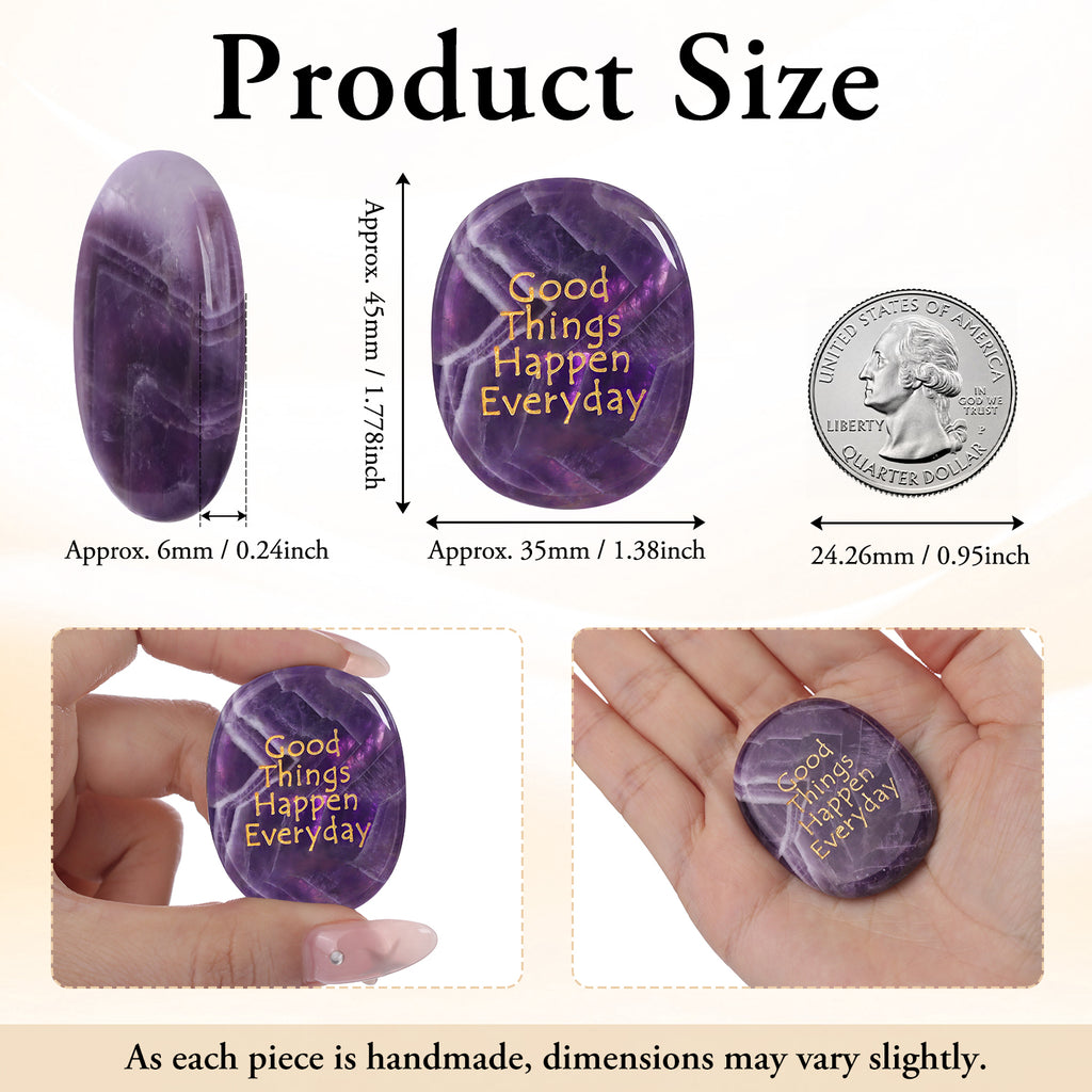 Good Things Happen Everyday Pocket Crystal Stone