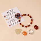 Libra Zodiac Crystal Bracelet & Stone Set