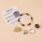 Libra Zodiac Crystal Bracelet & Stone Set