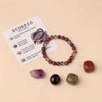 Libra Zodiac Crystal Bracelet & Stone Set