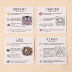 Libra Zodiac Crystal Bracelet & Stone Set