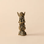 Solid Brass Angel Metal Statue with Antique Finish