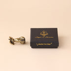 Solid Brass Cat Metal Statue with Antique Finish