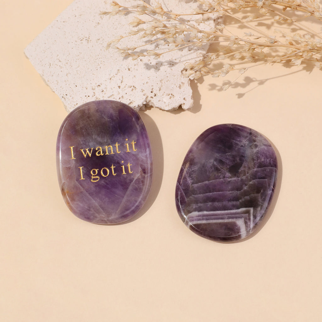 I Want It I Got It Pocket Crystal Stone