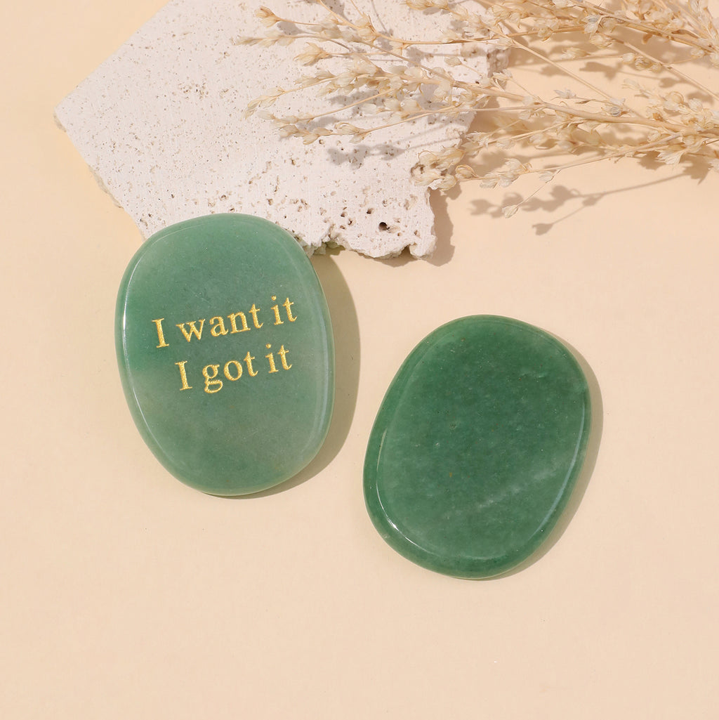 I Want It I Got It Pocket Crystal Stone