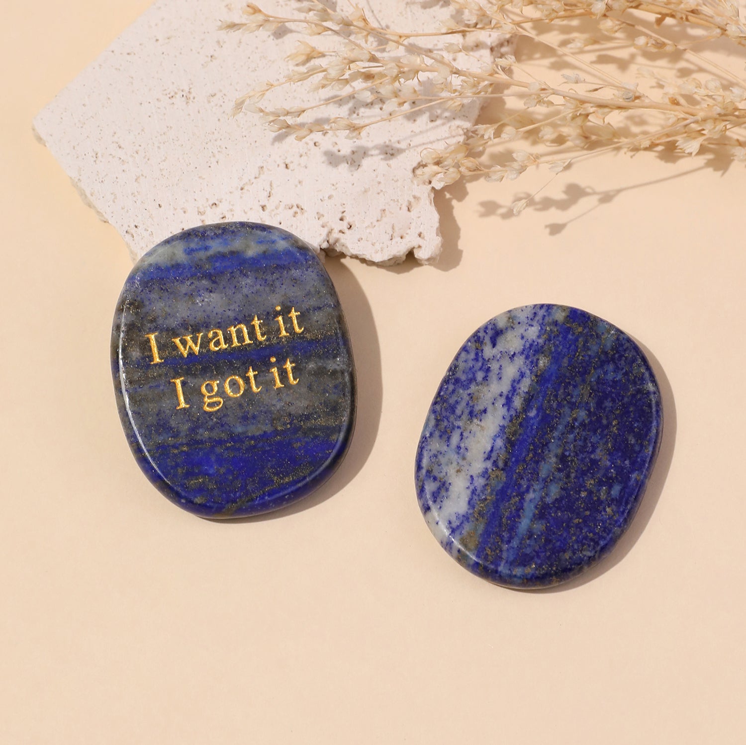 I Want It I Got It Pocket Crystal Stone